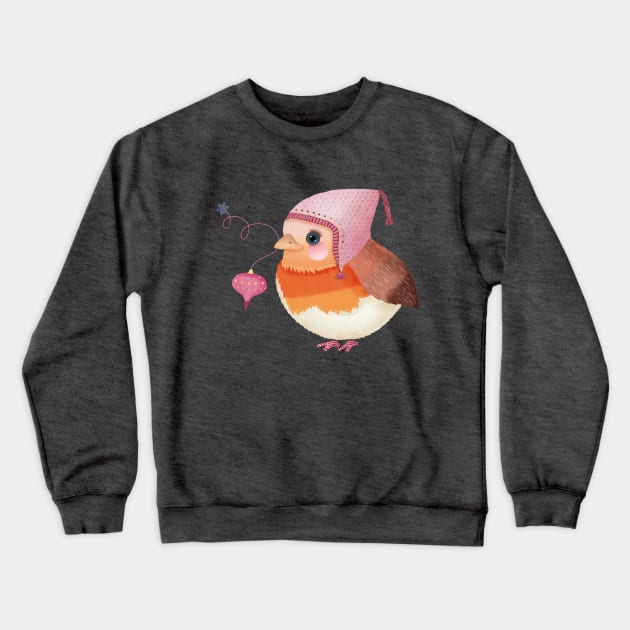 Christmas robin Crewneck Sweatshirt by CalliLetters